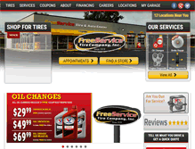 Tablet Screenshot of freeservicetire.com